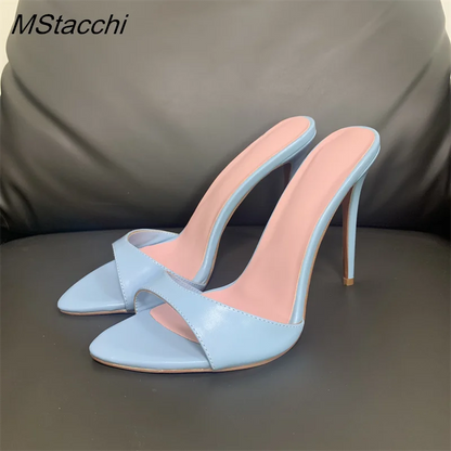 Super-high Heel Slippers Shoes Peep Toe